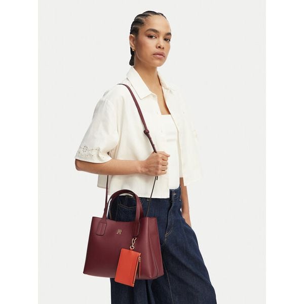 Torebka Tommy Hilfiger. Niebieskie shopper TOMMY HILFIGER, bez wzorów, bez dodatków. Za 699.99 zł.