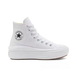 Trampki Converse Chuck Taylor All Star Move Hi, Dla obu płci. Białe obuwie sportowe Converse, bez zapięcia. Za 690.00 zł.