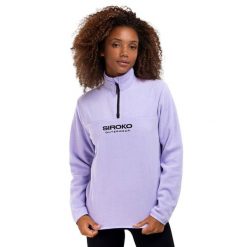 Bluza z grubego polaru do sportów zimowych damska Aurora-W. Niebieskie bluzy sportowe SIROKO, na zimę, xs, bez wzorów, z polaru, bez kaptura. W wyprzedaży za 153.00 zł.