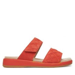 Klapki Caprice. Brązowe klapki Caprice, bez wzorów, bez obcasa. Za 219.99 zł.