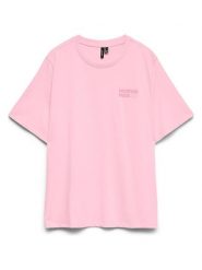Vero Moda Koszulka w kolorze jasnoróżowym rozmiar: S. Różowe bluzki Vero Moda, s, bez wzorów, z bawełny, bez kołnierzyka, bez ramiączek. Za 51.95 zł.