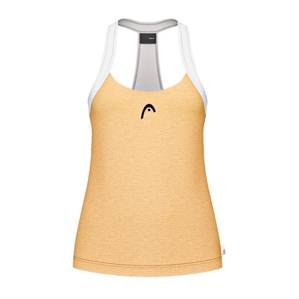 Damski tank top Head Play Tech. Żółte topy Head, bez wzorów, bez kołnierzyka, bez ramiączek. Za 351.00 zł.