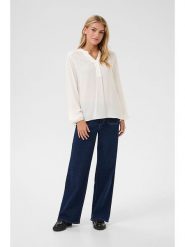 Kaffe Bluzka w kolorze kremowym rozmiar: 36. Brązowe bluzki Kaffe, bez wzorów, z wiskozy, bez kołnierzyka, bez ramiączek. Za 104.99 zł.