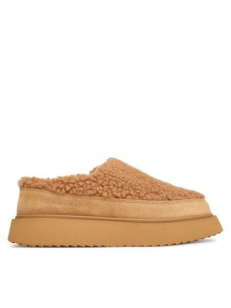 Inuikii Śniegowce Curly Micro 1014.026.0031 Beżowy. Brązowe obuwie domowe Inuikii, ze skóry. Za 1,149.00 zł.