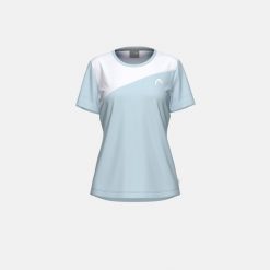 TIE-BREAK Damska Koszulka Tenisowa. Niebieskie bluzki Head, bez wzorów, sportowe, z asymetrycznym kołnierzem, bez ramiączek. Za 260.00 zł.