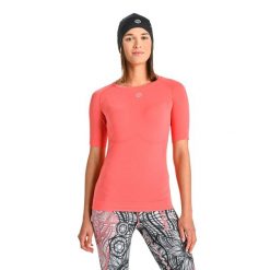 Koszulka z krótkim rękawem sportowa damska Nessi Sportswear Ultra. Niebieskie koszulki sportowe NESSI SPORTSWEAR, bez wzorów, bez ramiączek, do biegania. Za 299.00 zł.