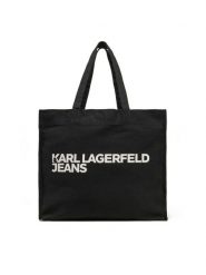 KARL LAGERFELD Torebka A1W50002 Czarny. Czarne shopper KARL LAGERFELD, bez wzorów, z materiału, bez dodatków. Za 179.99 zł.