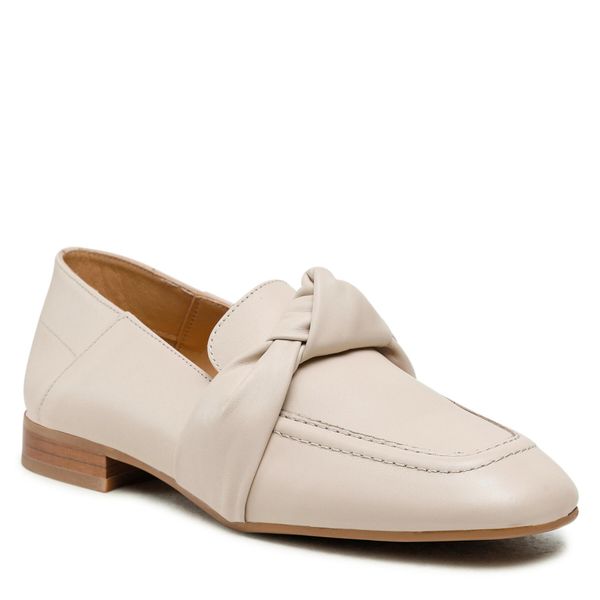 Lordsy GINO ROSSI. Brązowe lordsy Gino Rossi, bez wzorów, bez obcasa, bez zapięcia. Za 279.99 zł.