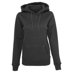 Damska Bluza Z Kapturem. Czarne bluzy BUILD YOUR BRAND, xs, bez wzorów, z kapturem. Za 148.99 zł.