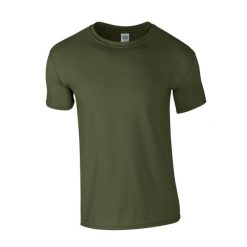 Koszulka Softstyle Dla Dorosłych Unisex. Zielone bluzki GILDAN, l, bez wzorów, sportowe, bez kołnierzyka, bez ramiączek. Za 29.99 zł.