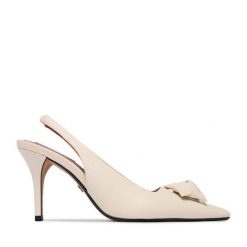 Szpilki Nine West. Białe szpilki Nine West, bez wzorów, bez obcasa, na szpilce, bez zapięcia. Za 279.99 zł.
