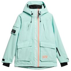 Damska kurtka narciarska Superdry Ultimate Rescue. Niebieskie kurtki narciarskie Superdry, m, bez wzorów, z materiału, bez kaptura, narciarskie. Za 1,513.90 zł.