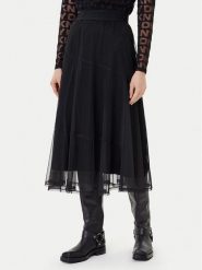 DKNY Spódnica midi P5GG7CMD Czarny Regular Fit. Czarne spódnice DKNY, s, bez wzorów, z syntetyku, midi. Za 569.99 zł.