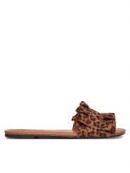 Pieces Klapki Nola 17101699 Czarny. Czarne klapki Pieces, bez wzorów, z materiału, bez obcasa. Za 89.99 zł.