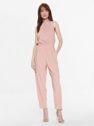 Pinko Kombinezon 100032 A0GI Różowy Regular Fit. Czerwone sukienki Pinko, bez wzorów, z syntetyku, bez kołnierzyka, bez ramiączek. Za 1,349.00 zł.