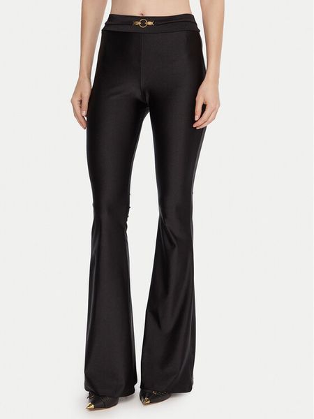 Just Cavalli Legginsy 79PAC1C1 J0108 Czarny Flare Fit. Czarne legginsy Just Cavalli, bez wzorów, z bawełny. Za 459.99 zł.