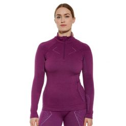 Bluza damska z krótkim ekspresem wełniana Brubeck EXTREME MERINO. Czerwone bluzy Brubeck, bez wzorów, z wełny, bez kaptura. Za 434.99 zł.