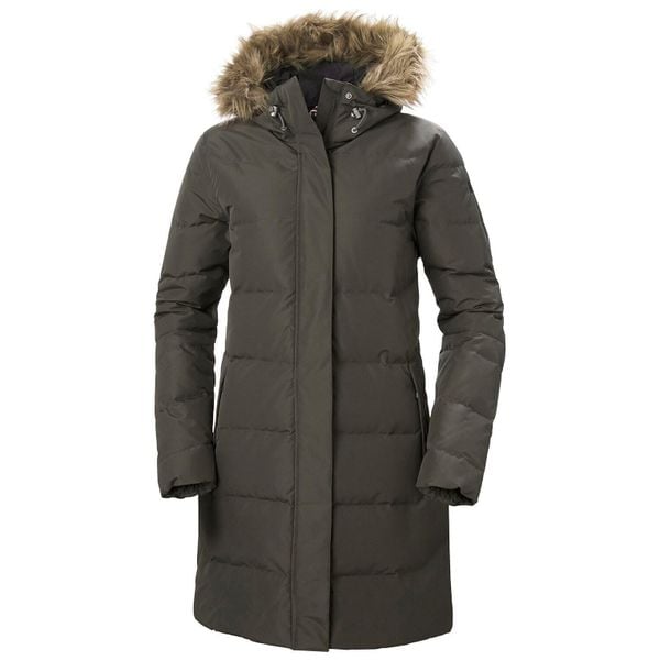 Parka damska Helly Hansen Aden Down. Białe parki Helly Hansen, z puchu, sportowe, bez kaptura. W wyprzedaży za 1,059.85 zł.