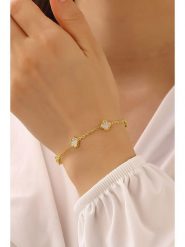 Miu Silver Srebrna bransoletka z masą perłową rozmiar: onesize. Brązowe bransoletki Miu Silver, z perłą, srebrne. Za 121.99 zł.