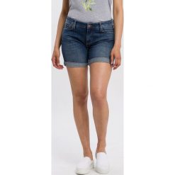 Cross Jeans Szorty dżinsowe "Genna" w kolorze granatowym rozmiar: W28. Niebieskie szorty Cross Jeans, z aplikacjami, z jeansu, klasyczne. Za 55.95 zł.