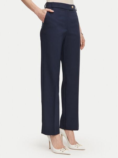Rinascimento Spodnie materiałowe CFC0131088003 Granatowy Regular Fit. Niebieskie spodnie materiałowe Rinascimento, xl, bez wzorów, z materiału. Za 449.99 zł.