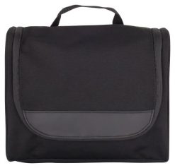 Clique 2.0 Toilet Bag kosmetyczka z poliestru z powłoką PU – Black. Czarne kufry i kosmetyczki CLIQUE, bez wzorów, z poliesteru, duże, bez dodatków. Za 124.85 zł.