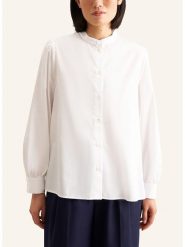 Seidensticker Bluzka w kolorze białym rozmiar: 42. Białe bluzki Seidensticker, bez wzorów, z bawełny, bez kołnierzyka, bez ramiączek. Za 192.79 zł.