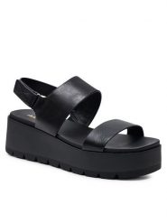 Aldo Sandały Thila 13713120 Czarny. Czarne sandały Aldo, bez wzorów, ze skóry, bez obcasa, na płaskiej podeszwie, bez zapięcia. Za 279.99 zł.
