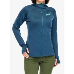 Bluza polarowa damska Inov-8 VentureLite Mid Hoodie FZ. Niebieskie bluzy Inov-8, m, bez wzorów, z polaru, bez kaptura. W wyprzedaży za 368.10 zł.