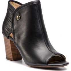 Sandały GEOX - D Eudora G D828ZG 000LS C9999 Black. Czarne sandały Geox, z aplikacjami, ze skóry, bez obcasa, na obcasie, bez zapięcia. W wyprzedaży za 399.00 zł.