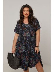 Curvy Lady Sukienka w kolorze czarnym rozmiar: 48/50. Czarne sukienki Curvy Lady, bez wzorów, klasyczne, bez kołnierzyka, bez ramiączek, midi. Za 149.95 zł.