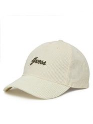 Guess Czapka z daszkiem V5BZ10 WF760 Écru. Czapki Guess, z aplikacjami, z materiału. Za 159.99 zł.