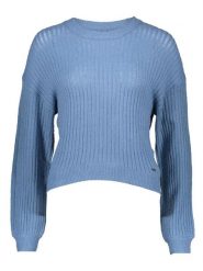 Pepe Jeans Sweter w kolorze błękitnym rozmiar: XS. Niebieskie swetry Pepe Jeans, xs, bez wzorów, z bawełny, bez ramiączek. Za 184.02 zł.