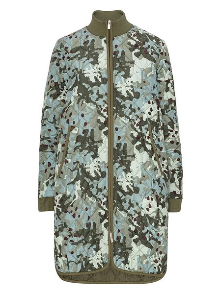 Ilse Jacobsen Płaszcz pikowany w kolorze khaki rozmiar: 36. Brązowe płaszcze Ilse Jacobsen, bez wzorów, bez kaptura. Za 227.31 zł.