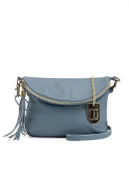 Lucca Baldi Skórzana torebka "Cetona" w kolorze błękitnym - 24 x 18 x 4 cm rozmiar: onesize. Niebieskie torby na ramię Lucca Baldi, bez wzorów, z materiału, na ramię, bez dodatków. Za 173.99 zł.