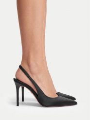Nine West Szpilki EO-TS6380-1 Czarny. Czarne szpilki Nine West, bez wzorów, z materiału, bez obcasa, na szpilce, bez zapięcia. Za 279.99 zł.
