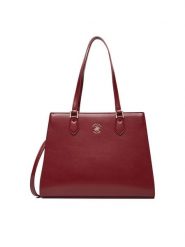 Beverly Hills Polo Club Torebka C-BHPC-B-008-06 Bordowy. Czerwone torebki klasyczne Beverly Hills Polo Club, bez wzorów, z materiału, bez dodatków. Za 199.99 zł.