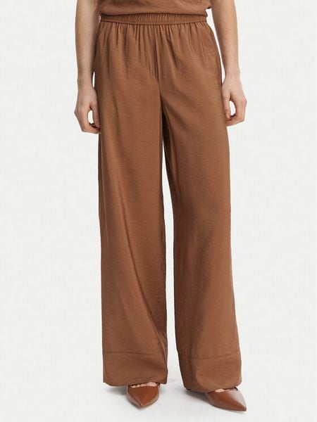 Marella Spodnie materiałowe Eremi 2613131154 Brązowy Regular Fit. Brązowe spodnie materiałowe Marella, bez wzorów, z materiału. Za 879.99 zł.