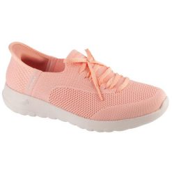 Buty sportowe Sneakersy damskie, Slip-Ins: Go Walk Joy - Abby. Czerwone obuwie sportowe Skechers, bez zapięcia, trekkingowe, Skechers Sport. Za 329.99 zł.