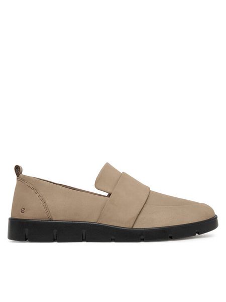 ECCO Półbuty Bella 28230302674 Beżowy. Brązowe botki ecco, bez wzorów, z nubiku, bez obcasa, na płaskiej podeszwie, bez zapięcia. Za 479.99 zł.