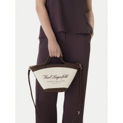 Torebka KARL LAGERFELD. Białe torebki klasyczne KARL LAGERFELD, bez wzorów, bez dodatków. Za 584.99 zł.