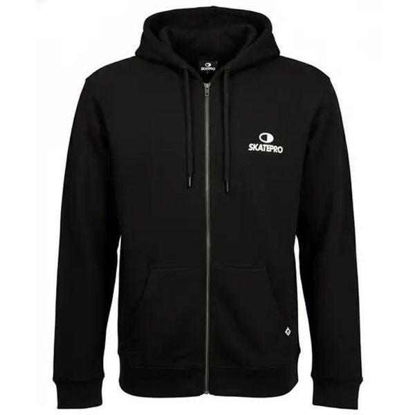 Odzież Bluza sportowa unisex SkatePro Zip Bluza z kapturem - XL - Czarny. Biała bluzy SKATEPRO, na zimę, xl, bez wzorów, z bawełny, z kapturem. Za 174.99 zł.