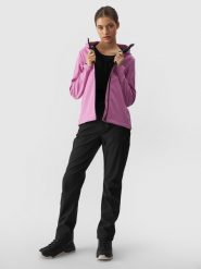 4F Spodnie trekkingowe softshellowe membrana 5000 damskie - czarne XL. Czarne spodnie narciarskie 4f, m, bez wzorów, z dzianiny, outdoorowe. Za 139.99 zł.