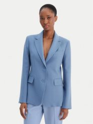 Weekend Max Mara Marynarka Uva 2615041061 Błękitny Slim Fit. Niebieskie marynarki i żakiety Weekend Max Mara, bez wzorów, z syntetyku. Za 1,489.00 zł.