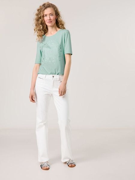 Gerry Weber Koszulka w kolorze błękitnym rozmiar: 40. Niebieskie bluzki Gerry Weber, bez wzorów, bez kołnierzyka, bez ramiączek. Za 87.40 zł.