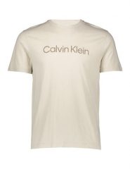 Calvin Klein Koszulka w kolorze beżowym rozmiar: XL. Brązowe bluzki Calvin Klein, xl, bez wzorów, z bawełny, bez kołnierzyka, bez ramiączek. Za 130.99 zł.