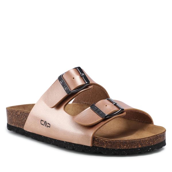 Klapki CMP. Czerwone klapki CMP, bez wzorów, bez obcasa. Za 138.99 zł.