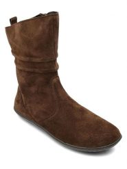 Groundies Skórzane buty "Odessa GO1" w kolorze jasnobrązowym do chodzenia na boso rozmiar: 36. Brązowe botki Groundies, bez wzorów, ze skóry, bez obcasa, bez zapięcia. Za 339.99 zł.