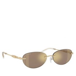 Okulary przeciwsłoneczne Michael Kors. Żółte okulary przeciwsłoneczne Michael Kors, bez wzorów. Za 649.99 zł.