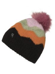 Protest Czapka "Loisy" w kolorze czarnym ze wzorem rozmiar: 55 cm. Czarne czapki Protest, bez wzorów, ze splotem. Za 66.16 zł.